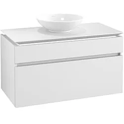 Villeroy & Boch Legato Waschtischunterschrank B604L0MS 100x55x50cm, mit Beleuchtung, White Matt