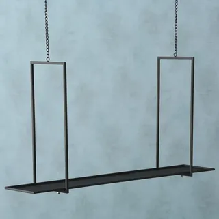 Boltze Deckenregal Fridolin Deckenhänger Hängeregal mit Ketten Schwarz