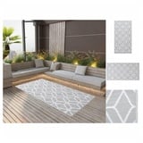 vidaXL Outdoor-Teppich Grau 160x230 cm PP