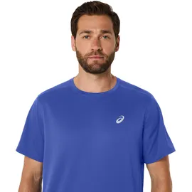 Asics Laufshirt "ASICS CORE SS TOP", Herren, Gr. L, cobalt burst, Obermaterial: 100% Polyester, normal, Rundhals, Shirts Laufshirt