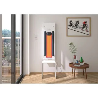 repaBAD Infrarotpaneel „Malaga“ 37 × 110 cm in Dark Black