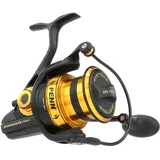 Penn Spinfisher VII Long Cast, Spinnrollen, Meeresangeln, Meeresangelrolle mit IPX5 Dichtung, die vor dem Eindringen von Salzwasser schützt, geeignet für Verschiedene Fischarten, Schwarzgold, 7500