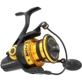 Penn Spinfisher VII Long Cast, Spinnrollen, Meeresangeln, Meeresangelrolle mit IPX5 Dichtung, die vor dem Eindringen von Salzwasser schützt, geeignet für Verschiedene Fischarten, Schwarzgold, 7500