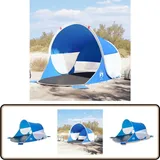 Vidaxl - Strandzelt Azurblau Pop-Up Wasserdicht - Strandzelt - Sonnenschutz - Pop-Up Zelt - Polyester Zelt - Wassersdichtes Zelt
