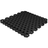 Gum-tech Rasengitter ""Hexagon"", Schwarz, 6,5 cm