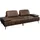KAWOLA Schlafsofa Wiolo Leder grau