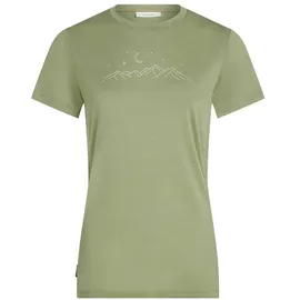 Icebreaker Merino 150 Tech Lite Sparkling Stars grün XL