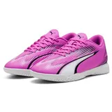 Puma Ultra Play IT Jr Soccer Shoe, Poison Pink White Black, 37.5 EU