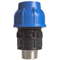 Irritec PE-Rohrverschraubung ConnectoTM + 32mm - 1" Messing Außengewinde
