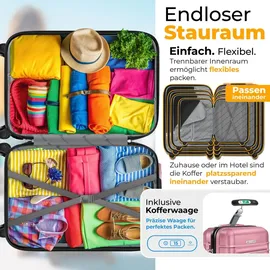 Kesser Koffer-Set 4-tlg. rosa/abs