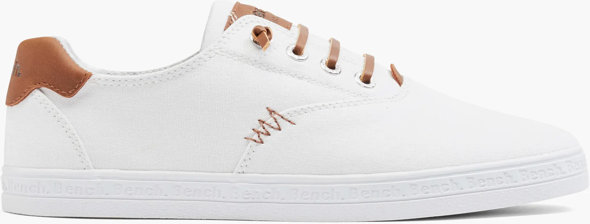 Bench  Slip On Sneaker Weiß, Damen, Größe: 39, Material: Canvas/Textil - Bench  Slip On Sneaker Weiß, Damen, Größe: 39, Material: Canvas/Textil - woman - Weiss