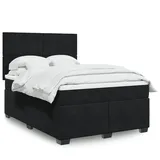 vidaXL Boxspringbett 140 x 200 cm Schwarz