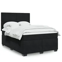 vidaXL Boxspringbett 140 x 200 cm Schwarz