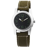 4YOU Damenuhr Herrenuhr Grün Analog Textil Modern Unisex Armbanduhr