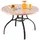 Vevor Terrassentisch Gartentisch Ø 103,5 x 72 cm Holzmaserung