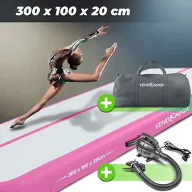 Vendomnia TRACK Matte - aufblasbar, Tumbling Gymnastikmatte, Turnmatte, Trainingsmatte, Fitnessmatte