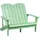 Beliani Adirondack 125 cm Hellgrün