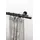 GARESA Gardinenstange GARESA "PEMPIA", schwarz, L:100cm Ø:20mm, Holzwerkstoff, Metall, Gardinenstangen, Vorhanggarnitur, verlängerbar, Knopf m.Ausschnitten, mit Ringen