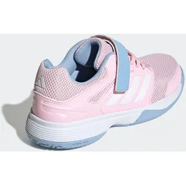 adidas Kinder Hallenschuhe Speedcourt Indoor, Größe 38 - Clear Pink/Ftwr White/Glow blue - 38