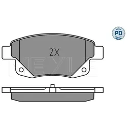 Meyle Bremsbeläge Satz Hinterachse Passend Für Ford Transit 025 244 8617/pd: Bremsbelagsatz, Scheibenbremse Ford: Me6c1j2m008ab Ford: 1371454 Ford: Me
