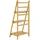 [en.casa] Leiterregal Natur, Holz, Bambus, 50.8x109x35 cm, Wohnzimmer,, - 2 Jahre Gewährleistung - mind. 14 Tage Rückgaberecht - Beige