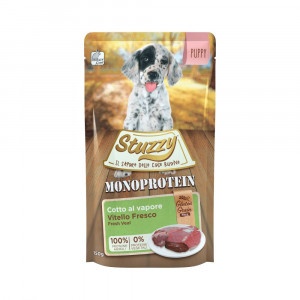 Stuzzy Dog Grain Free Monoprotein kalf nat puppyvoer 150 gr.  12 x 150 g
