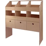 MONSTER SHOP Monstershop Auto-Regal, Braun, 102x120x30 cm, Freizeit, Heimwerken, Werkstatt