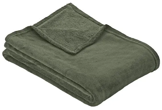 s.Oliver Kuscheldecke 150 x 200 cm Polyester Oliv
