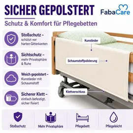 Careline Bettschutzgitter 1 St 76,5-86 cm Weiß