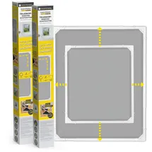 EasyMaxx Teleskop-Insektenschutzgitter 2er-Set 80 x 100 cm Weiß