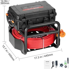 Vevor Kanalkamera 50m Rohrkamera Rohrinspektionskamera mit 25,7cm Touchscreen