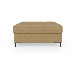 Polsterhocker DOMO COLLECTION "Capelo", beige, B:100cm H:46cm T:70cm, 100% Polyester, Hocker, inklusive Federkern