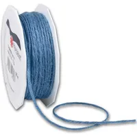 Präsent Kordel Jute matt blau 2,0 mm x 25,0 m