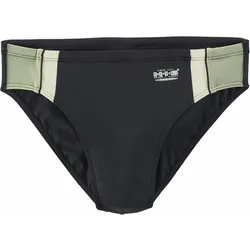 Herren H.I.S Badehose mit Kontrasteinsätzen SCHWARZ|olivgrün 3XL