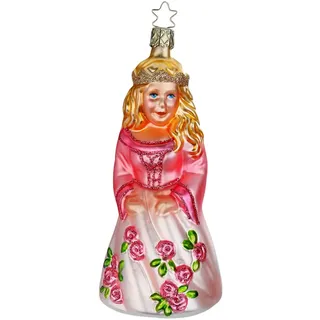 INGE-GLAS® Christbaumschmuck Dornröschen, Märchen 14,5cm Inge-Glas Manufaktur (1-tlg), mundgeblasen, handbemalt rosa