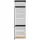 OPTIFIT Seitenschrank Roth 60 x 57,1 x 206,8 cm Schwarz