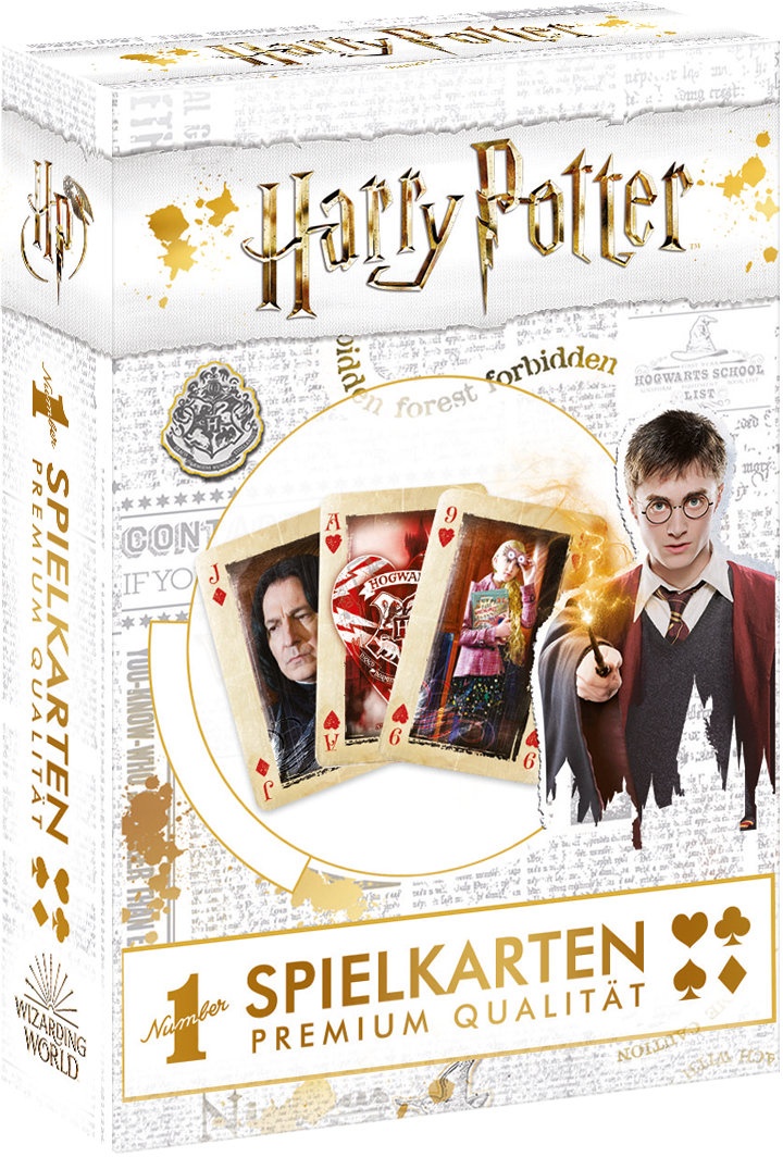 Number 1 Spielkarten Harry Potter gold