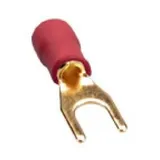 SINUSLIVE KSI-1,5 Gabelkabelschuh 1.50 mm2 Loch-ø=1.5 mm Teilisoliert Schwarz, Rot 10 St.