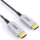FIBERX HDMI-Kabel FX-I350 100 m Schwarz/Silber