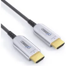 FIBERX HDMI-Kabel FX-I350 100 m Schwarz/Silber
