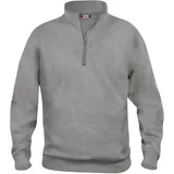 Clique Basic Halb-Zip Sweatshirt Grau M