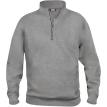 Clique Basic Halb-Zip Sweatshirt Grau M