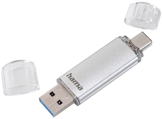 USB-Stick »C-Laeta« 128 GB silber, Hama, 1.8x7x0.85 cm