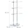 Relaxdays Handtuchhalter dreiarmig Silber