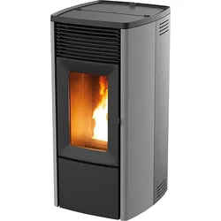 MCZ Pelletofen wassergeführt EGO Hydromatic Air M2+ 11,9kW Silber Holzpellets