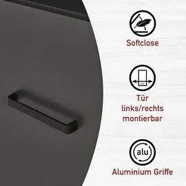 Interlink Küchenzeile Veneto 300 cm grau