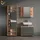 livinity Badmöbel-Set, Eisak Anthrazit/Goldkraft Eiche 2 Teile, Unterschrank 80 cm,