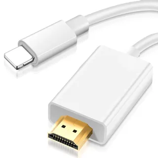[ MFi-Zertifiziert] Lightnning auf HDMI Kabel 2M, Digital AV Adapter für iPhone auf TV/Beamer/Monitor, 1080P Bildschirm Synchronisation Kompatibel mit iPhone 14/13/12/11/XS/XR/X/SE, Plug & Play
