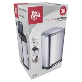 Dirt Devil Tretmülleimer 30 l Silber