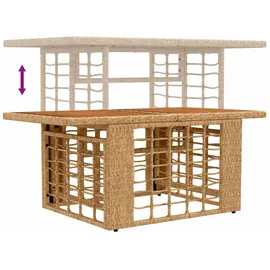 vidaXL Gartentisch 100 x 55 x 37 cm Beige
